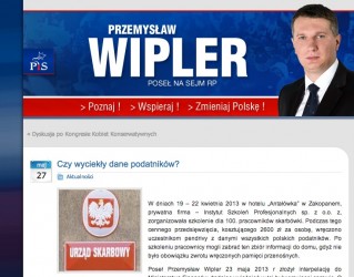 Strona Przemysława Wiplera