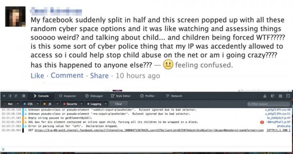Facebook - konsola z dziećmi w tle...