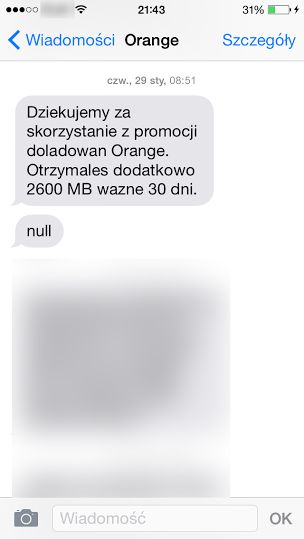 null SMS