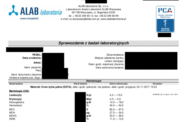 [Aktualizacja] Wyciekły wyniki badań tysięcy Polaków, którzy oddali krew do badań w ALAB